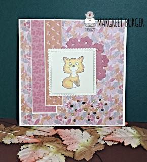 Fall fox card by Margreet