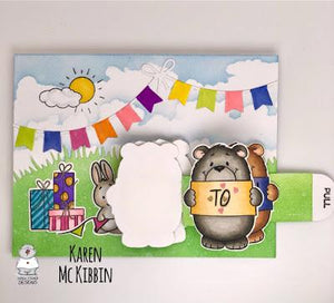 Sunshine Bear Mini Flip Slider Card