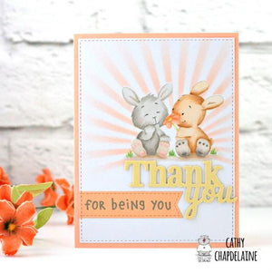 Bunny friends, Stamp Set, Card making, Peach Friends DYI 