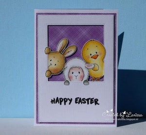 Peeking easter friends - Larissa