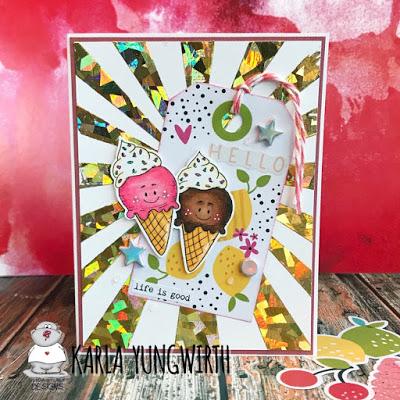 Life Is Good Ice Cream Card by Karla