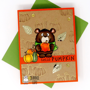 Fall Pumpkin Bear