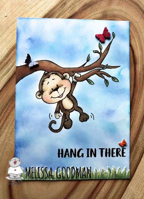 Monkey, hanging in there