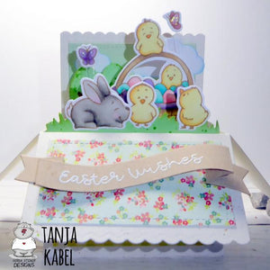 Easter Scene Pop-up Box Card