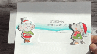 It's beginning to smell a lot like,...cute and simple slider card!