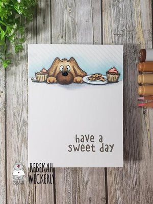 Card Making, DYI, Cupcakes, Dog, Stamp Set. 