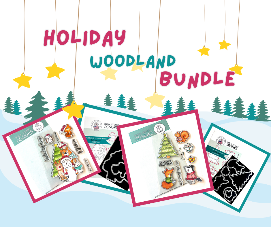 Woodland Holiday Bundle: Stamps & Dies - Gerda Steiner Designs, LLC