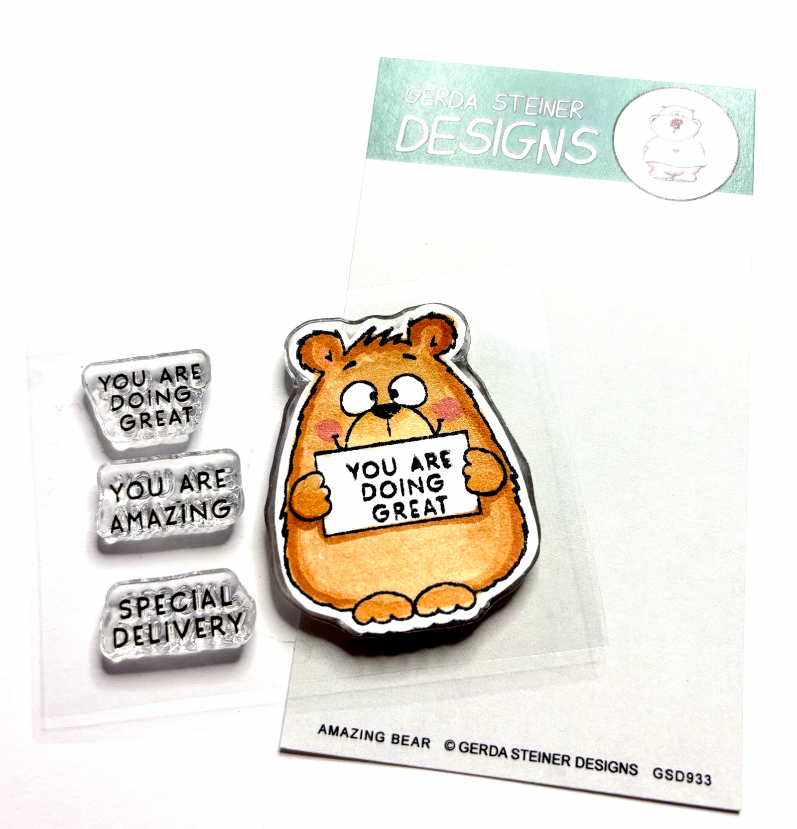 Amazing Bear 2x3 Clear Stamp Set