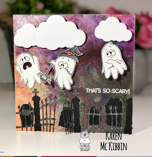 Ghosts 4x6 Clear Stamp Set - GSD709