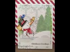 Happy Snowman 3x4 Clear Stamp Set - Clearstamps - Clear Stamps - Cardmaking- Ideas- papercrafting- handmade - cards-  Papercrafts - Gerda Steiner Designs