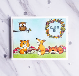 Foxes 4x6 Clear Stamp Set - Clearstamps - Clear Stamps - Cardmaking- Ideas- papercrafting- handmade - cards-  Papercrafts - Gerda Steiner Designs