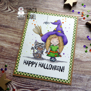 Halloween Kids Digital Stamp Bundle - Clearstamps - Clear Stamps - Cardmaking- Ideas- papercrafting- handmade - cards-  Papercrafts - Gerda Steiner Designs