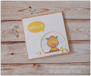 Gopher it! 3x4 Clear Stamp Set - Clearstamps - Clear Stamps - Cardmaking- Ideas- papercrafting- handmade - cards-  Papercrafts - Gerda Steiner Designs