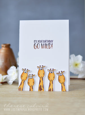 Go Wild! 4x6 Clear Stamp Set - Clearstamps - Clear Stamps - Cardmaking- Ideas- papercrafting- handmade - cards-  Papercrafts - Gerda Steiner Designs