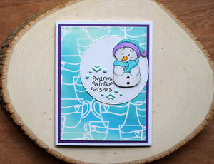 Snowman Friends 4x6 Clear Stamp Set - Clearstamps - Clear Stamps - Cardmaking- Ideas- papercrafting- handmade - cards-  Papercrafts - Gerda Steiner Designs