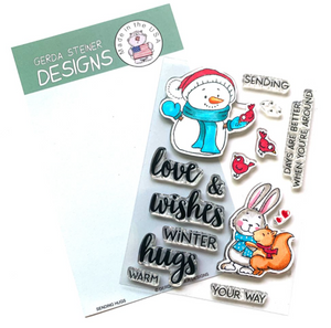 Sending Hugs 4x6 Clear Stamp Set - GSD738