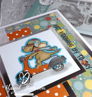 Vrooming By! 3x4 Clear Stamp Set - Clearstamps - Clear Stamps - Cardmaking- Ideas- papercrafting- handmade - cards-  Papercrafts - Gerda Steiner Designs