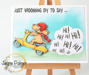 Vrooming By! 3x4 Clear Stamp Set - Clearstamps - Clear Stamps - Cardmaking- Ideas- papercrafting- handmade - cards-  Papercrafts - Gerda Steiner Designs