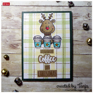 Reindeer and a Tree 4x6 Clear Stamp Set - Clearstamps - Clear Stamps - Cardmaking- Ideas- papercrafting- handmade - cards-  Papercrafts - Gerda Steiner Designs