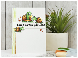 Turtley Great 4x6 Clear Stamp Set - Clearstamps - Clear Stamps - Cardmaking- Ideas- papercrafting- handmade - cards-  Papercrafts - Gerda Steiner Designs