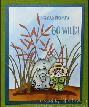 Go Wild! 4x6 Clear Stamp Set - Clearstamps - Clear Stamps - Cardmaking- Ideas- papercrafting- handmade - cards-  Papercrafts - Gerda Steiner Designs