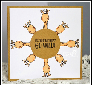 Go Wild! 4x6 Clear Stamp Set - Clearstamps - Clear Stamps - Cardmaking- Ideas- papercrafting- handmade - cards-  Papercrafts - Gerda Steiner Designs