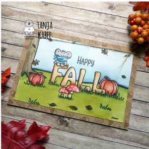 Happy Fall - Greeting Card Printable - Clearstamps - Clear Stamps - Cardmaking- Ideas- papercrafting- handmade - cards-  Papercrafts - Gerda Steiner Designs