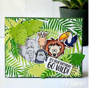 Go Wild! 4x6 Clear Stamp Set - Clearstamps - Clear Stamps - Cardmaking- Ideas- papercrafting- handmade - cards-  Papercrafts - Gerda Steiner Designs