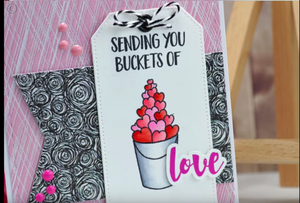 Buckets of Love 4x6 Clear Stamp Set - Clearstamps - Clear Stamps - Cardmaking- Ideas- papercrafting- handmade - cards-  Papercrafts - Gerda Steiner Designs