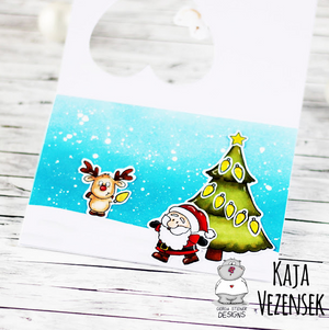 Reindeer and a Tree 4x6 Clear Stamp Set - Clearstamps - Clear Stamps - Cardmaking- Ideas- papercrafting- handmade - cards-  Papercrafts - Gerda Steiner Designs