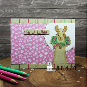 Fa -la-la-la-Llamas - Clearstamps - Clear Stamps - Cardmaking- Ideas- papercrafting- handmade - cards-  Papercrafts - Gerda Steiner Designs