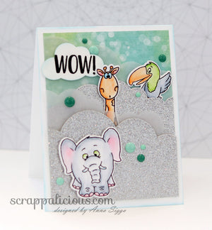 Go Wild! 4x6 Clear Stamp Set - Clearstamps - Clear Stamps - Cardmaking- Ideas- papercrafting- handmade - cards-  Papercrafts - Gerda Steiner Designs