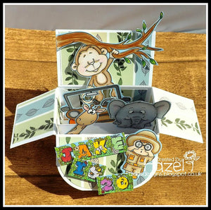 Go Wild! 4x6 Clear Stamp Set - Clearstamps - Clear Stamps - Cardmaking- Ideas- papercrafting- handmade - cards-  Papercrafts - Gerda Steiner Designs